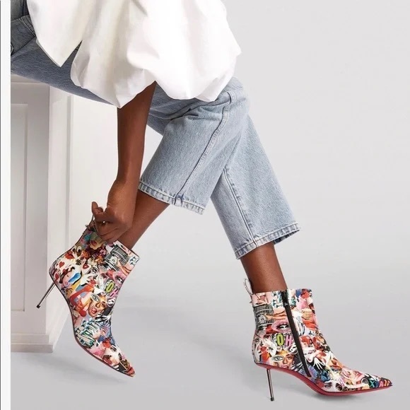 Christian Louboutin Shoes - Christian Louboutin Epic Oh Xtian Ankle 70 leather bootie